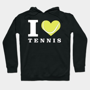 I Love Tennis Hoodie